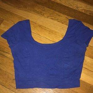 Royal blue crop top